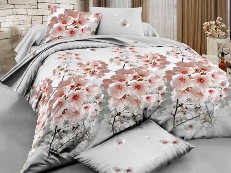 Сімейний набір постільної білизни із Ранфорсу №18800AB Черешенка™