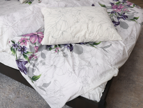 Семейный набор хлопкового постельного белья из Бязи "Gold" №152088 Черешенка™