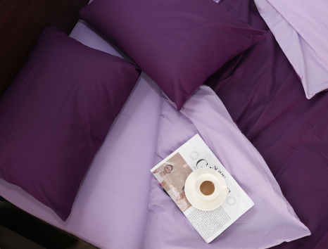 Двоспальний набір однотонної постільної білизни 180*220 із Бязі "Gold" №155511AB Черешенка™