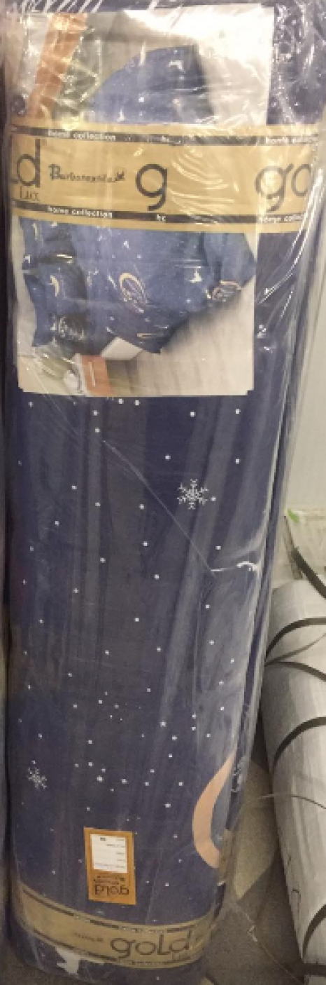 Тканина для постільної білизни Бязь "Gold" Lux "Новорічна ніч" GL41651