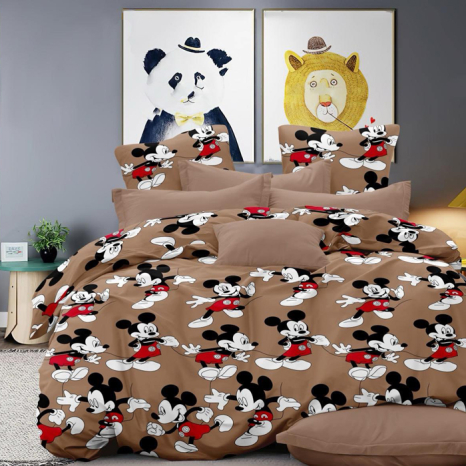 Тканина для постільної білизни Бязь "Gold" Lux дитяча GL37001brown