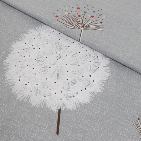 Тканина для постільної білизни Бязь "Gold" Lux GL1596grey