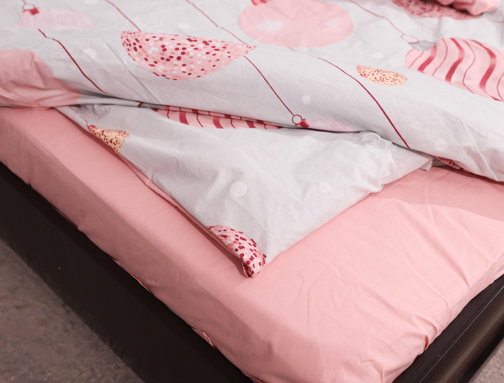 Полуторний набір постільної білизни 150*220 із Бязі "Gold" №151132АВ Черешенька™