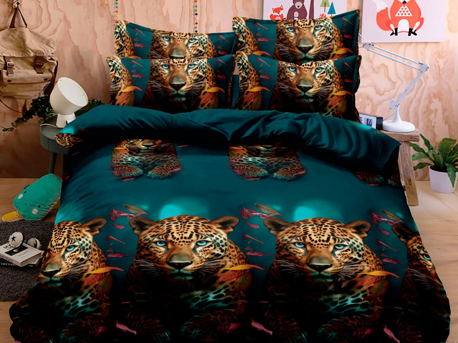 Сімейний набір постільної білизни 240*220 із полікотону №2046701 Черешенька™