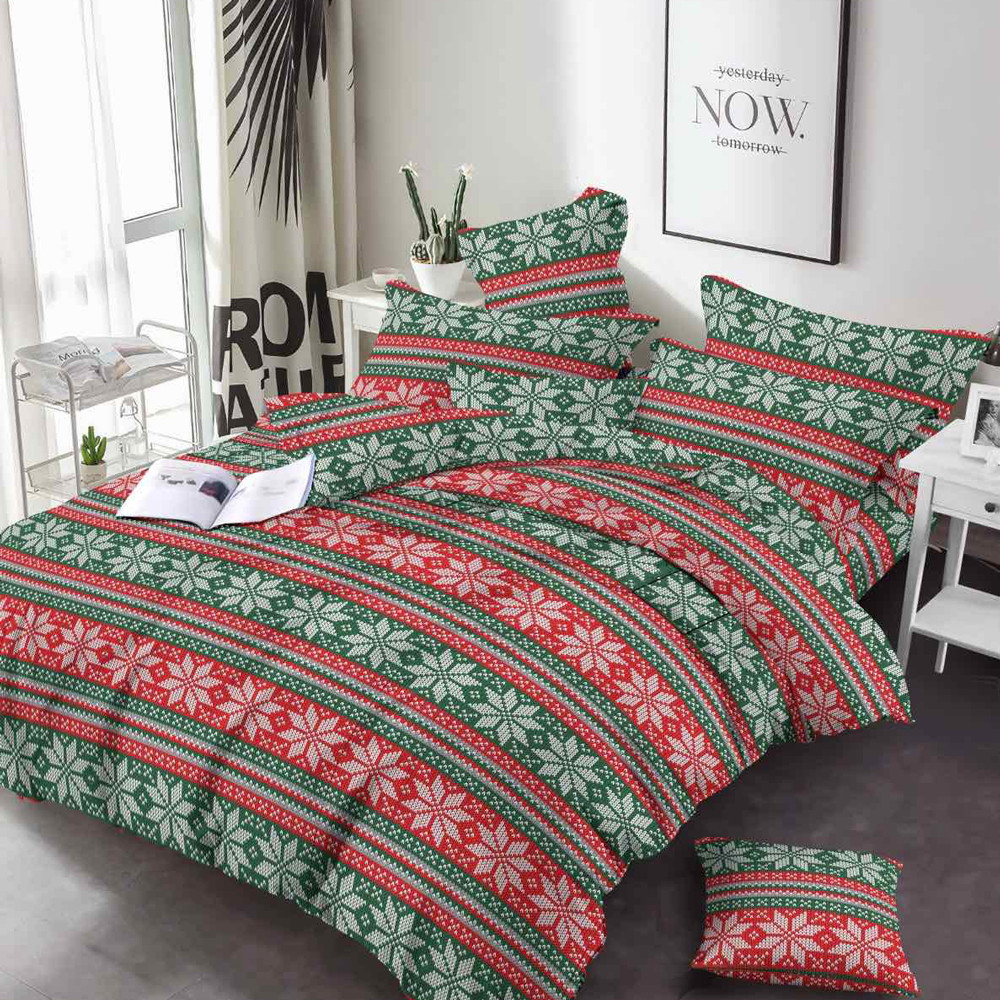 Ткань для постельного белья Бязь "Gold" Lux GL16330green