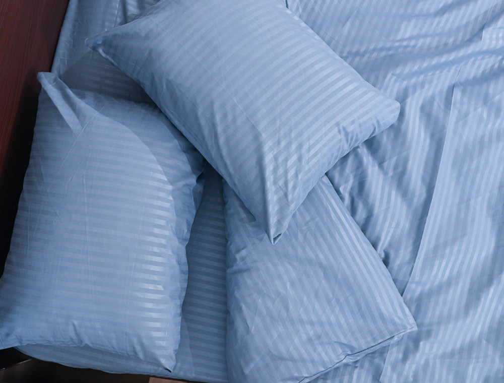 Евро набор постельного белья 200*220 из микрофибры в полоску №2010025 Черешенка™