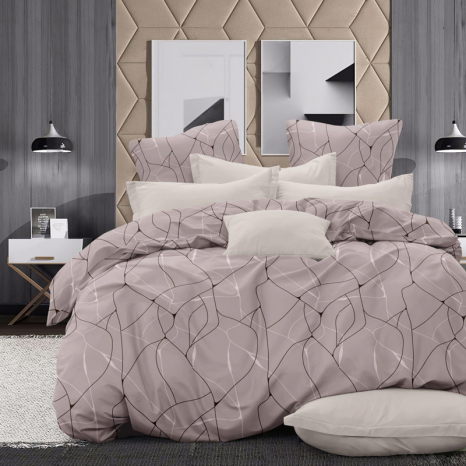 Тканина для постільної білизни Бязь "Gold" Lux GL3432powder