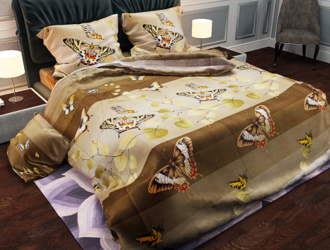 Ткань для постельного белья Бязь "Gold" Lux GL173