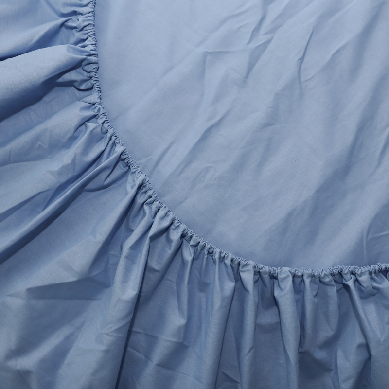 Простирадло на резинці (180*200*25) блакитне №1062