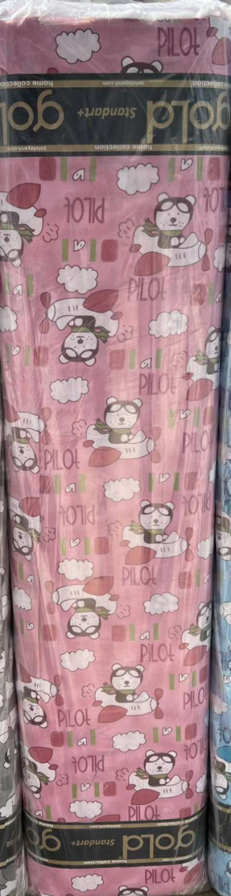 Тканина для постільної білизни Бязь "Gold" Lux дитяча GLB315pink