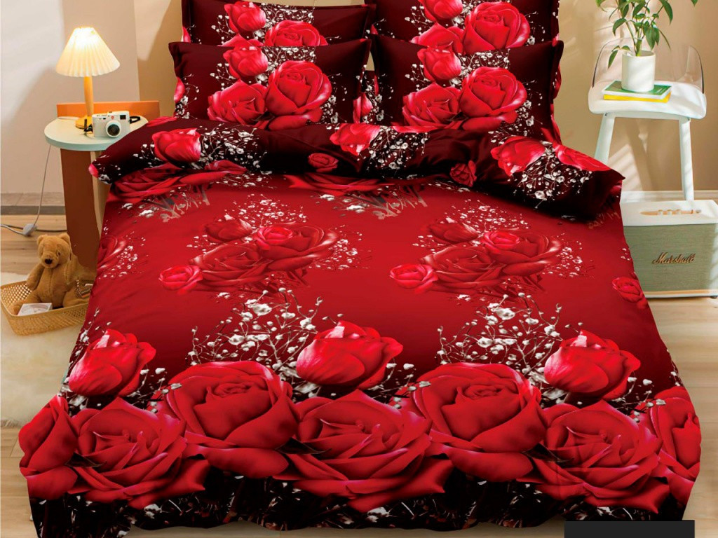 Полуторный набор постельного белья 150*220 из поликотона №203719 Черешенка™