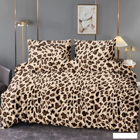 Двуспальный набор постельного белья 180*220 из Сатина №44398A Черешенка™