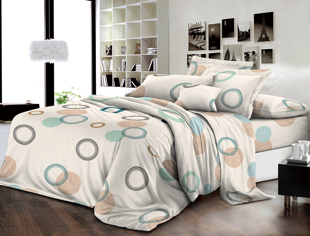 Полуторний набір постільної білизни 150*220 із Ранфорсу №182129 Черешенка™