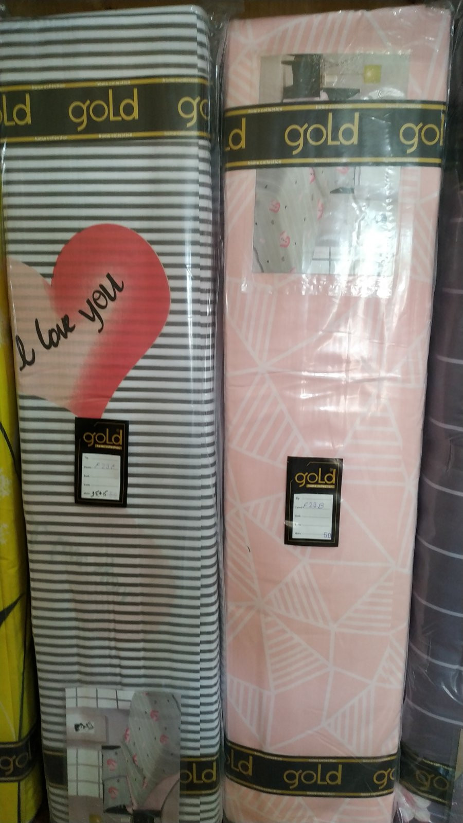 Тканина для постільної білизни Бязь "Gold" Lux "Вічне кохання" GL1659 (A+B) - (50м+50м)