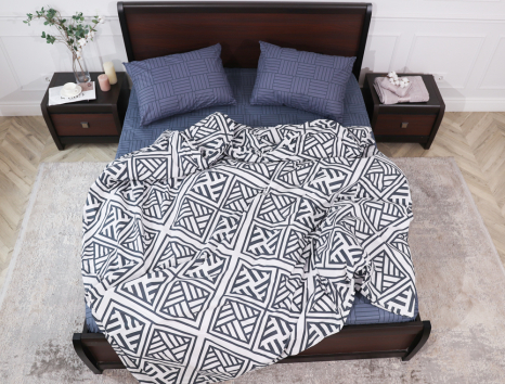 Двоспальний набір постільної білизни 180*220 із Бязі "Gold" №151301AB Черешенка™