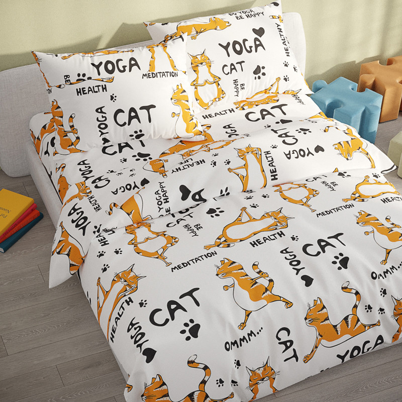 Євро-максі набір постільної білизни 200*220 із Бязі "Gold" №515001 Черешенка™