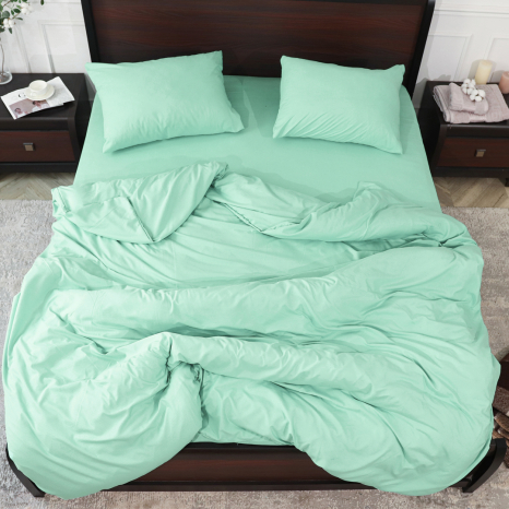 Полуторний набір постільної білизни 150*220 із мікрофібри №205409 Черешенька™