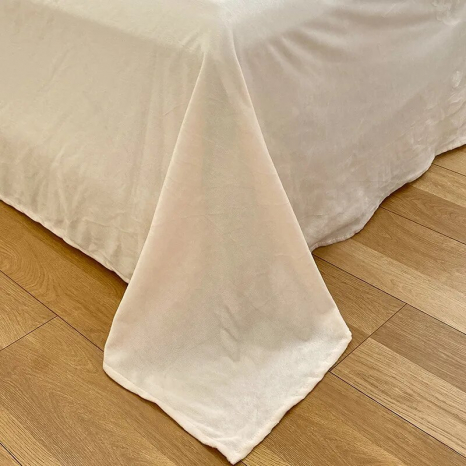 Евро-макси набор постельного белья 200*230 Плюш Травка №EL-01 Черешенка™