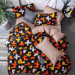 Полуторний набір постільної білизни 150*220 із Бязі "Gold" №154065AB Черешенка™