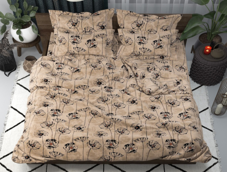 Двоспальний набір постільної білизни 180*220 із полікотону №2010054 Черешенька™