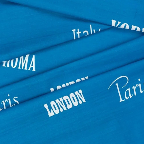 Тканина для постільної білизни Бязь "Gold" Lux "Пам'ятники архітектури світу" GL1404 (A+B) - (50м+50м)