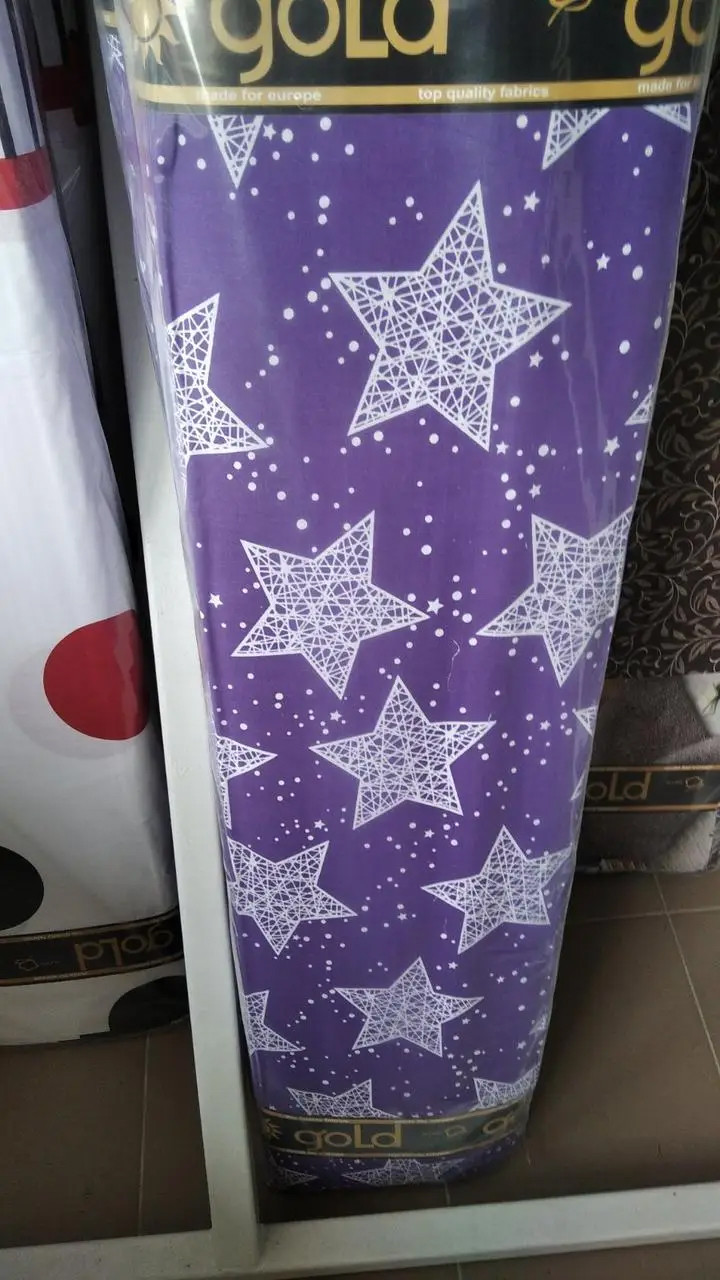 Ткань для постельного белья Бязь "Gold" Lux "Звезды" GL3455