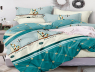 Семейный набор хлопкового постельного белья из Сатина №806 Черешенка™