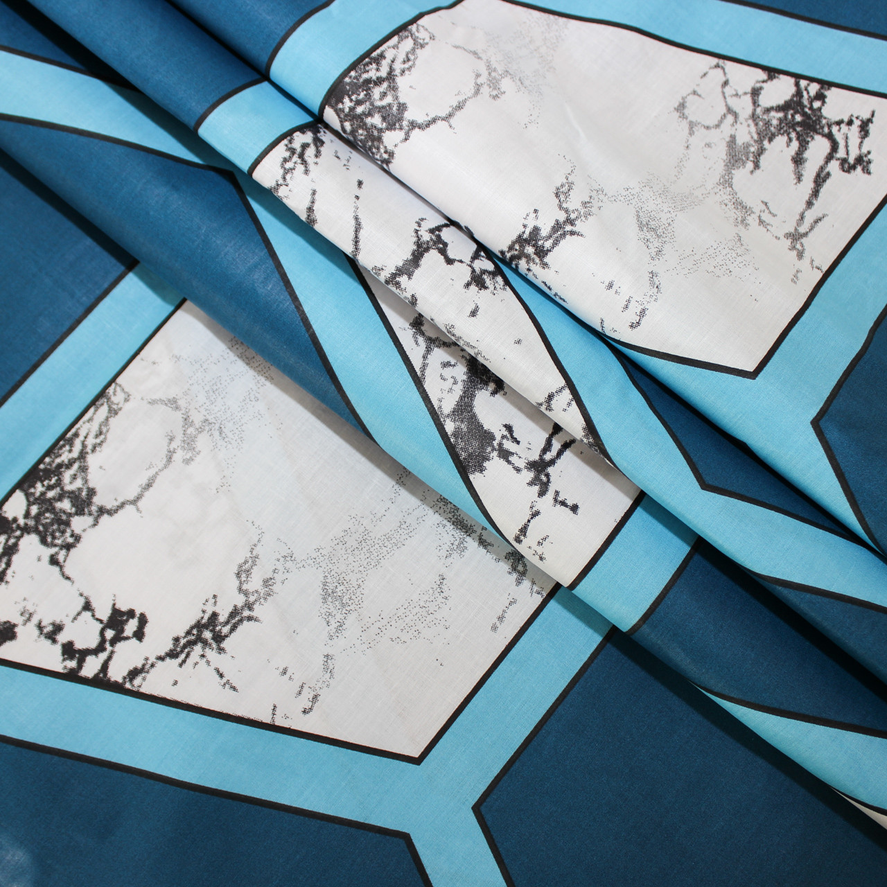 Ткань для постельного белья Бязь "Gold" Lux "Геометрический узор" GL1420 (A+B) - (50м+50м)