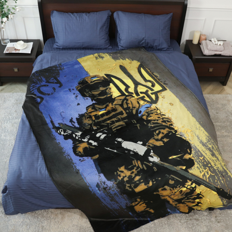 Плед с 3D-принтом 160*200 "Несокрушимый воин" №20222313