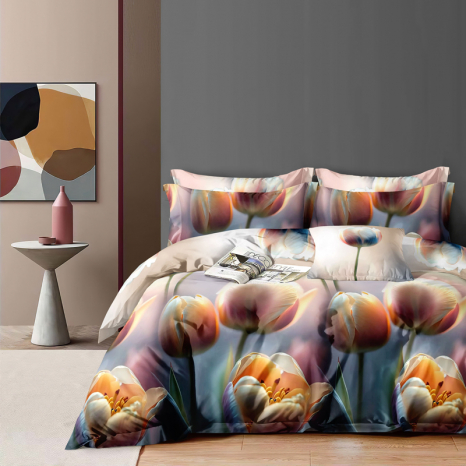 Евро макси набор постельного белья 200*220 из Ранфорса №89280 Черешенка™