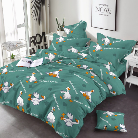 Тканина для постільної білизни Бязь "Gold" Lux дитяча GLB36901turquoise