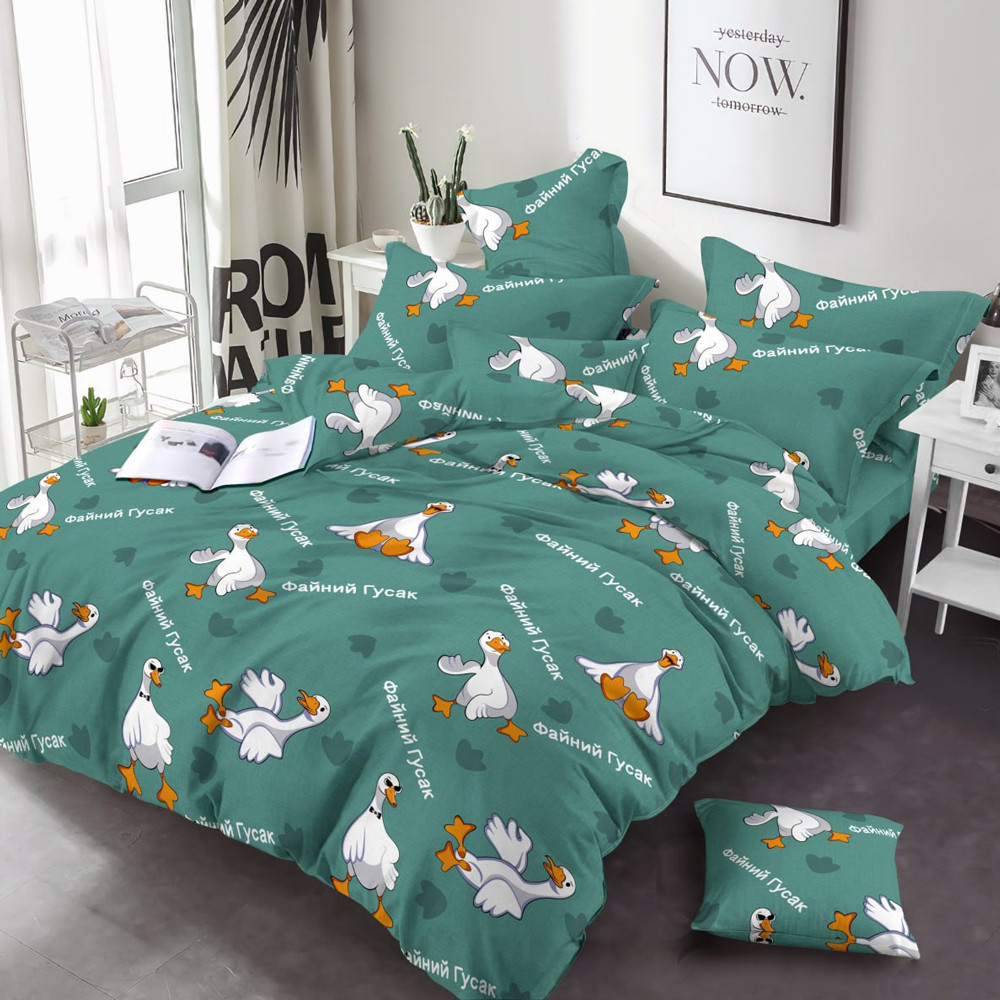 Тканина для постільної білизни Бязь "Gold" Lux дитяча GLB36901turquoise