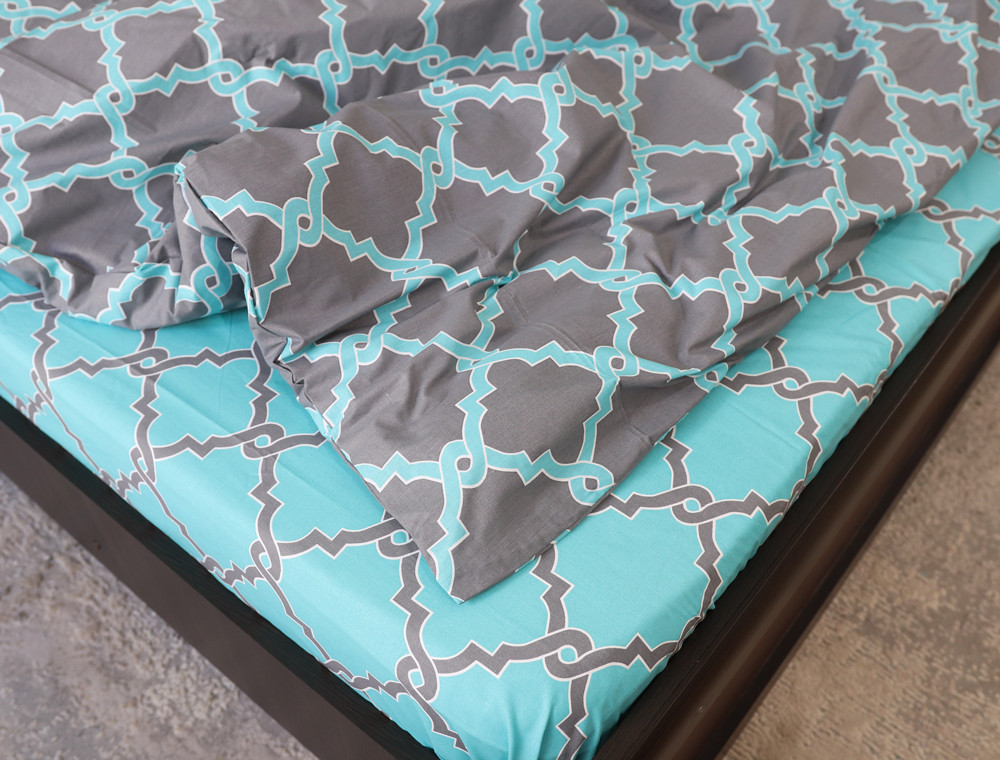 Двоспальний набір постільної білизни 180*220 із Бязі "Gold" №151080AB Черешенка™