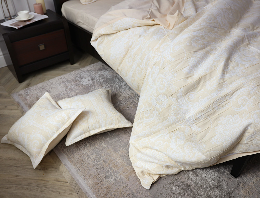 Євро-максі набір постільної білизни 200*230 із Мусліну №600-01 Черешенка™