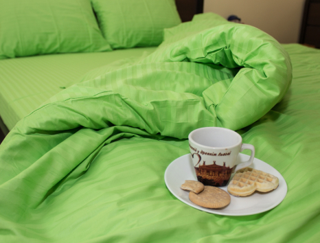 Двоспальний набір постільної білизни 180*220 зі Страйп Сатину №545910 KRISPOL™