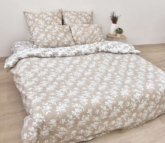 Ткань для постельного белья Бязь "Gold" Lux "Мелкий цветочный принт" GL1369 (A+B) - (50м+50м)