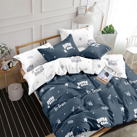 Тканина для постільної білизни Бязь "Gold" Lux "Бути хоробрим" GL1678 (A+B) - (50м+50м)