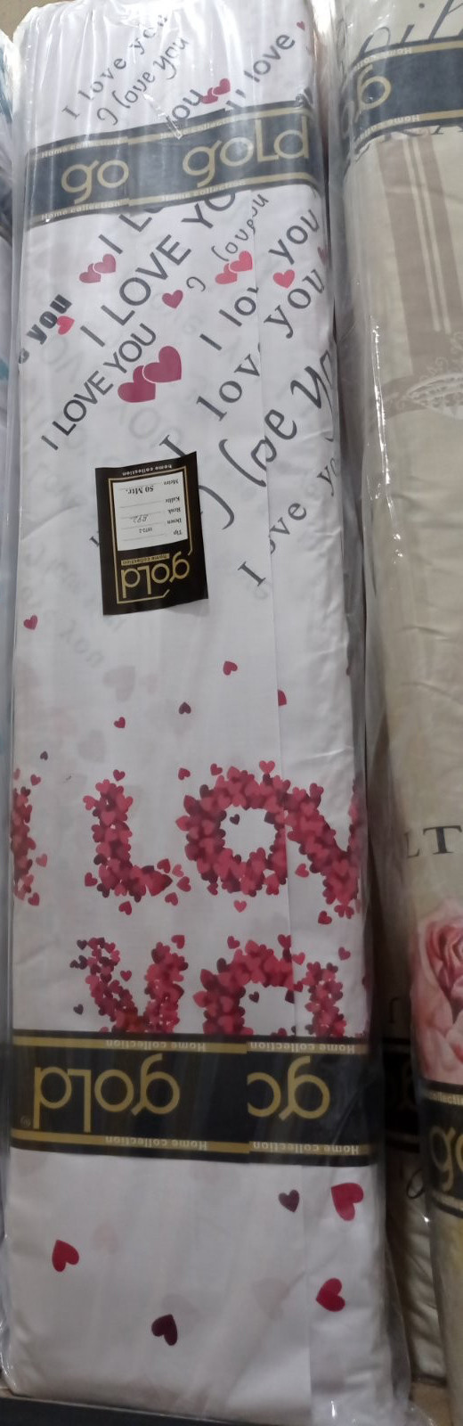 Тканина для постільної білизни Бязь "Gold" Lux GL3682red