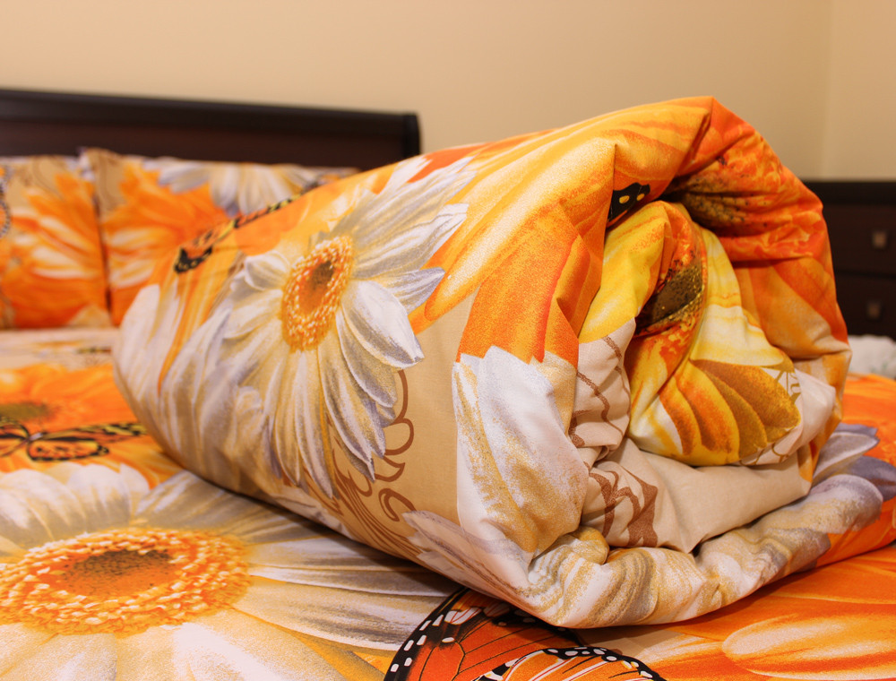 Полуторний набір постільної білизни 150*220 із Бязі "Gold" №157546 Черешенка™