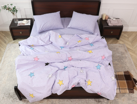 Полуторный набор постельного белья 150*220 из Бязи "Gold" №15282AB Черешенка™