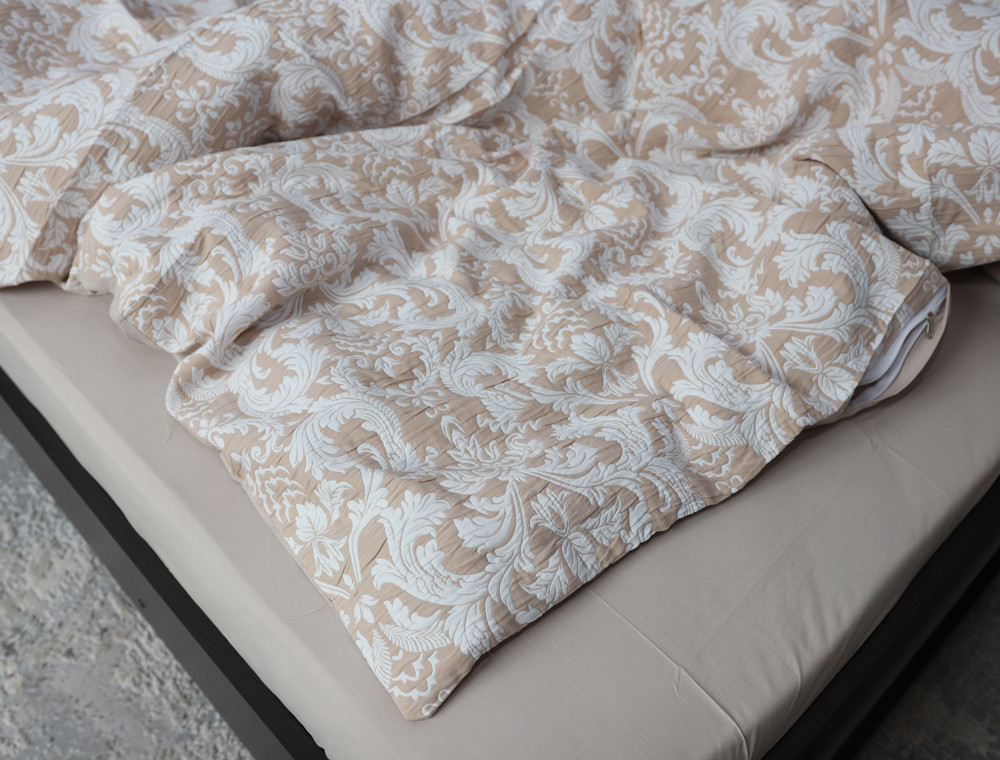 Евро макси набор постельного белья 200*230 из Муслина №600-05 Черешенка™