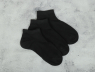 Жіночі шкарпетки Корона короткі чорні дикий шовк (36-41) №BY296-2
