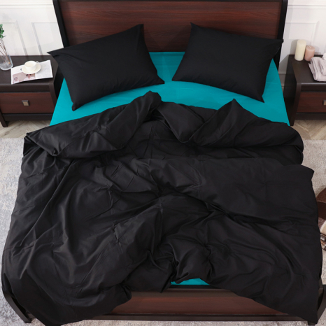 Євро-максі набір однотонної постільної білизни 200*220 із Бязі "Gold" №155534AB Черешенка™