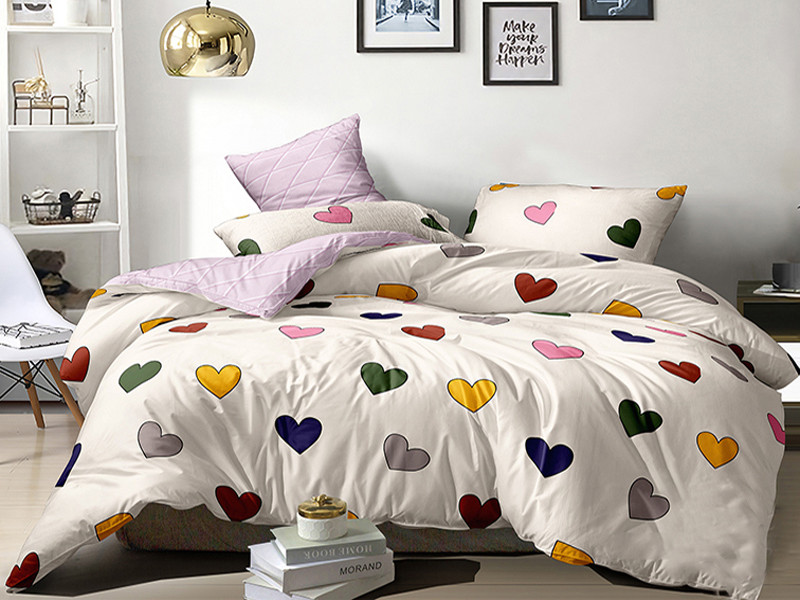 Полуторний набір постільної білизни 150*220 із Ранфорсу №182209AB Черешенка™