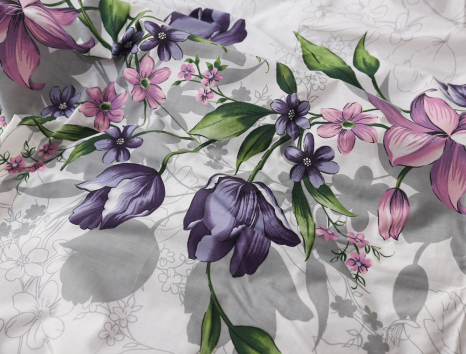 Полуторний набір постільної білизни 150*220 із Бязі "Gold" №152088 Черешенка™