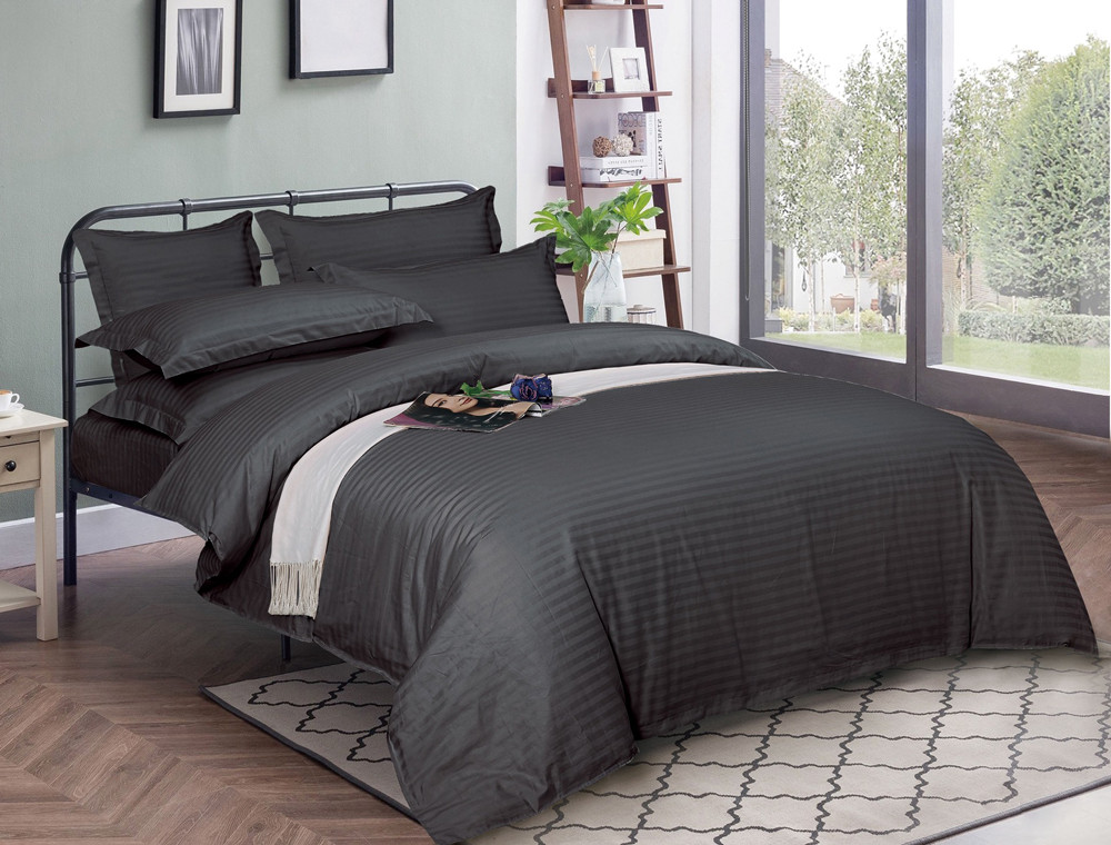 Тканина для постільної білизни Бязь "Gold" Lux однотонна GLS100Graphite (50м)