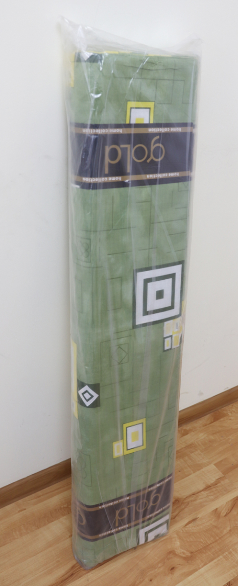 Ткань для постельного белья Бязь "Gold" Lux "Квадратная коллаборация (Зеленый)" GL3902R