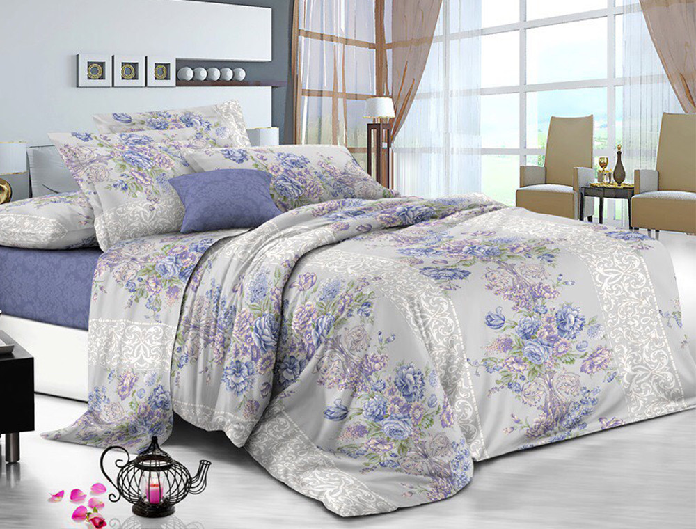 Евро макси набор постельного белья 200*220 из Сатина №1929AB Черешенка™