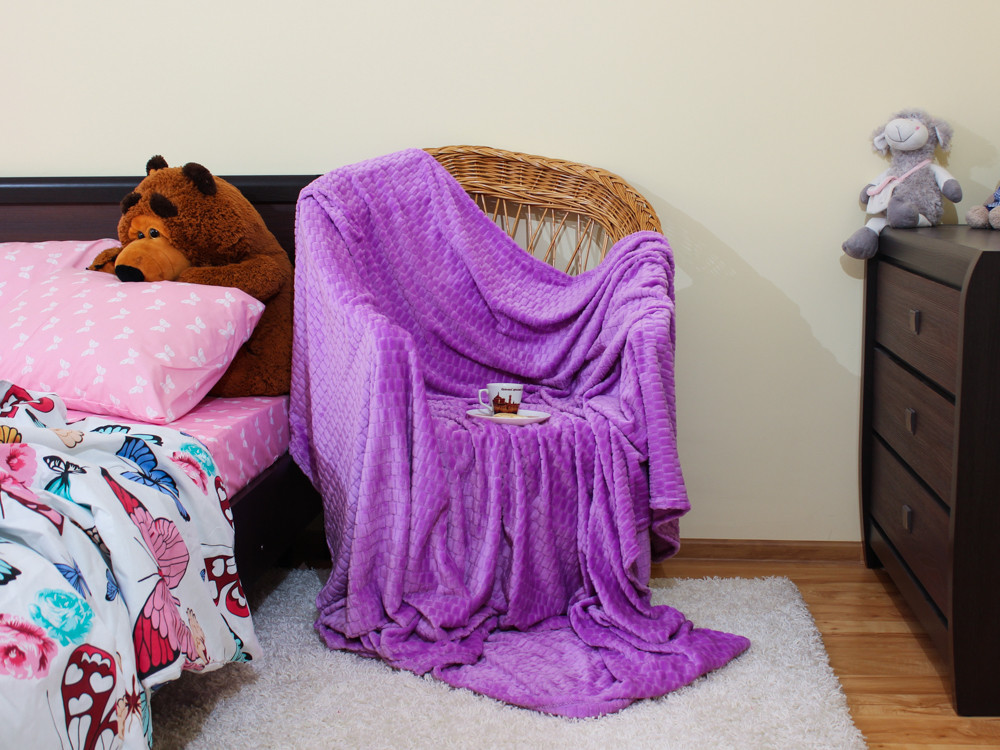 Євро-максі покривало-плед "принт Сіточка" (230*200) - 22213