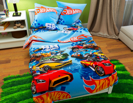 Полуторний набір постільної білизни 150*220 із Бязі "Gold" №617977 Черешенка™